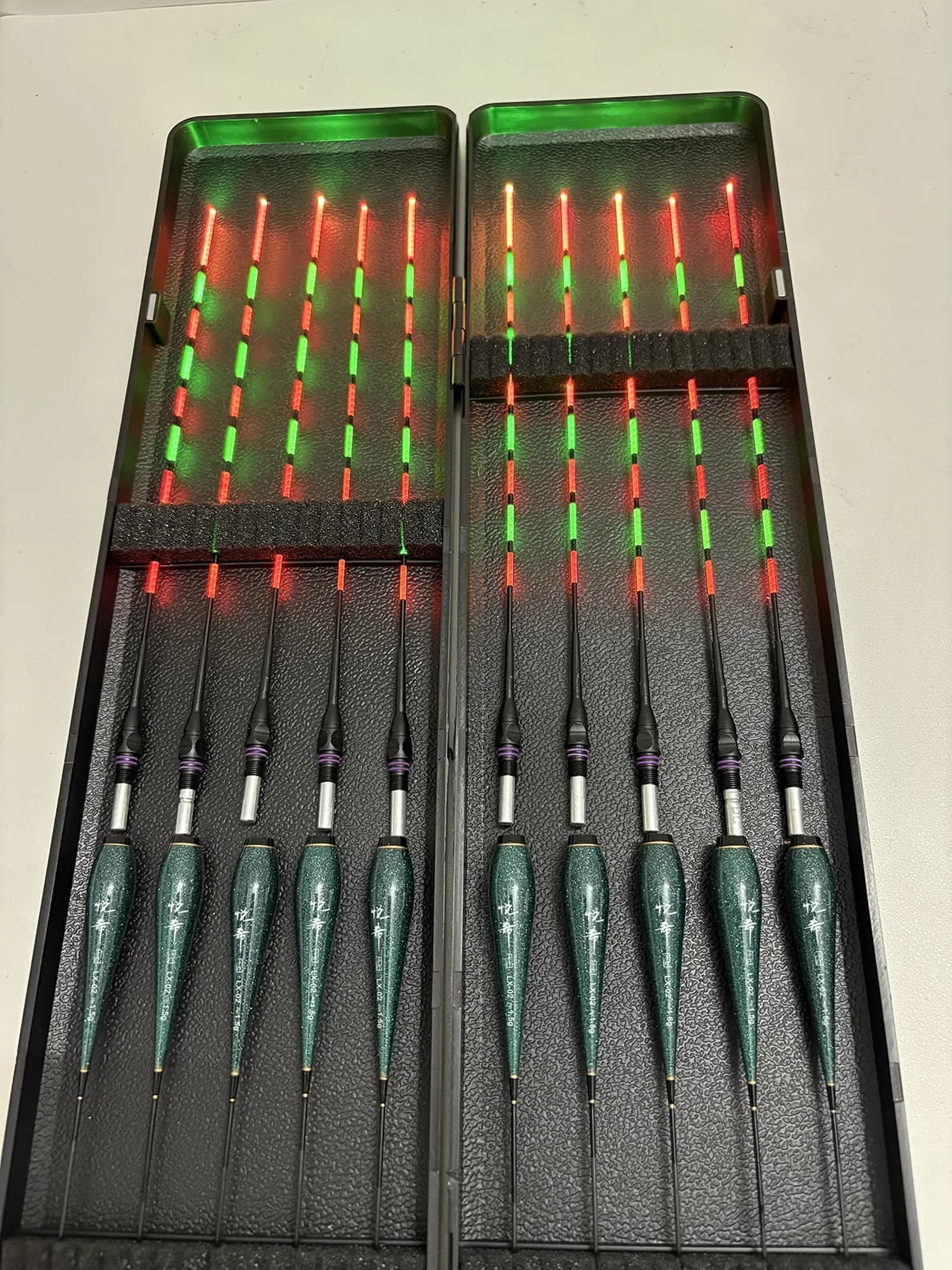 10 flotteurs de pêche lumineux électroniques pour carpe et queue nuage, visibles jour et nuit