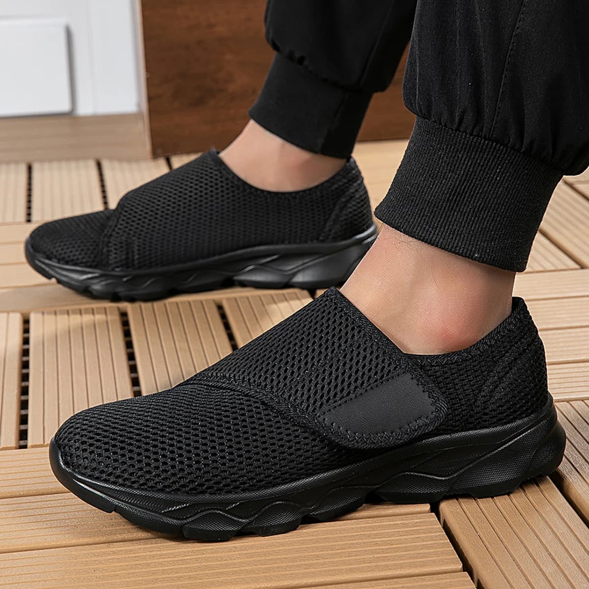 Chaussures orthopédiques larges diabétiques confortables ajustables pour pêche marche pieds sensibles