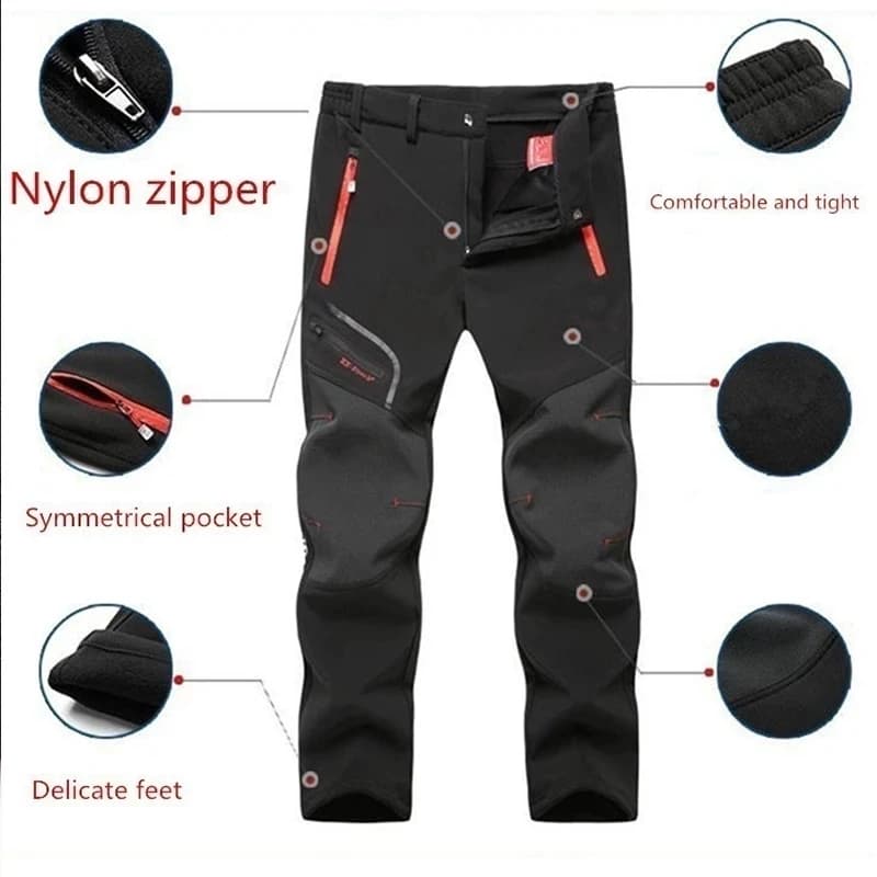 Pantalon imperméable pêche 2 styles fin/épais softshell - Vêtements pêche toute saison