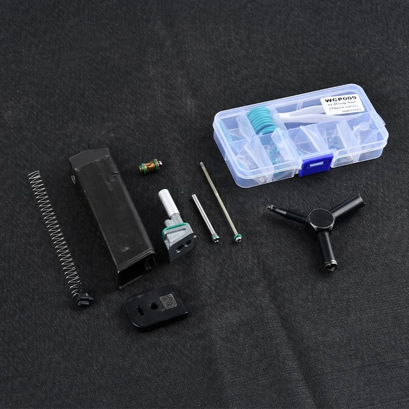 Joint torique silicone plat vert pour pistolet airsoft GBB Glock 17 étanchéité optimale pêche tactique