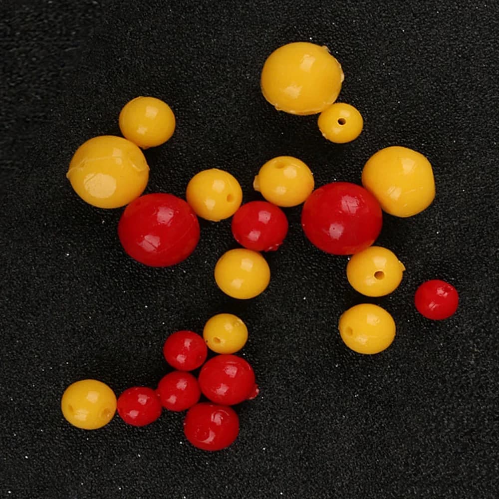 20 perles flottantes TPR rouge jaune pêche carpe 8mm 10mm 14mm accessoires montages