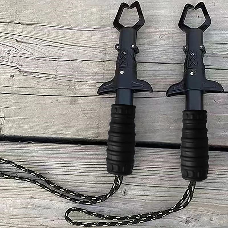 Pince à prise labiale (Lip Gripper) pour poisson avec pèse-poisson intégré - Anti-rouille pour débutant pêche