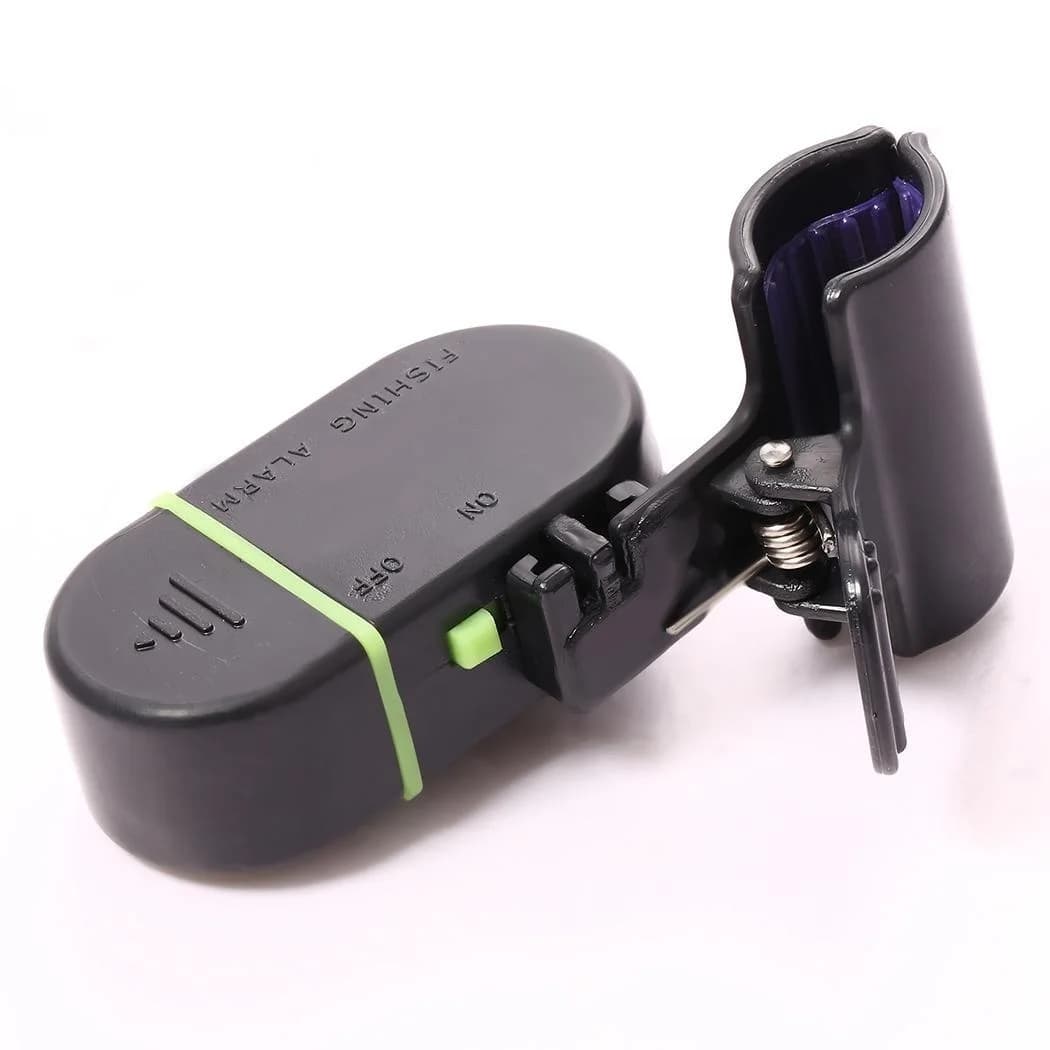 Alerte de touche pêche avec sonnerie et LED clip sur canne pour pêche nocturne