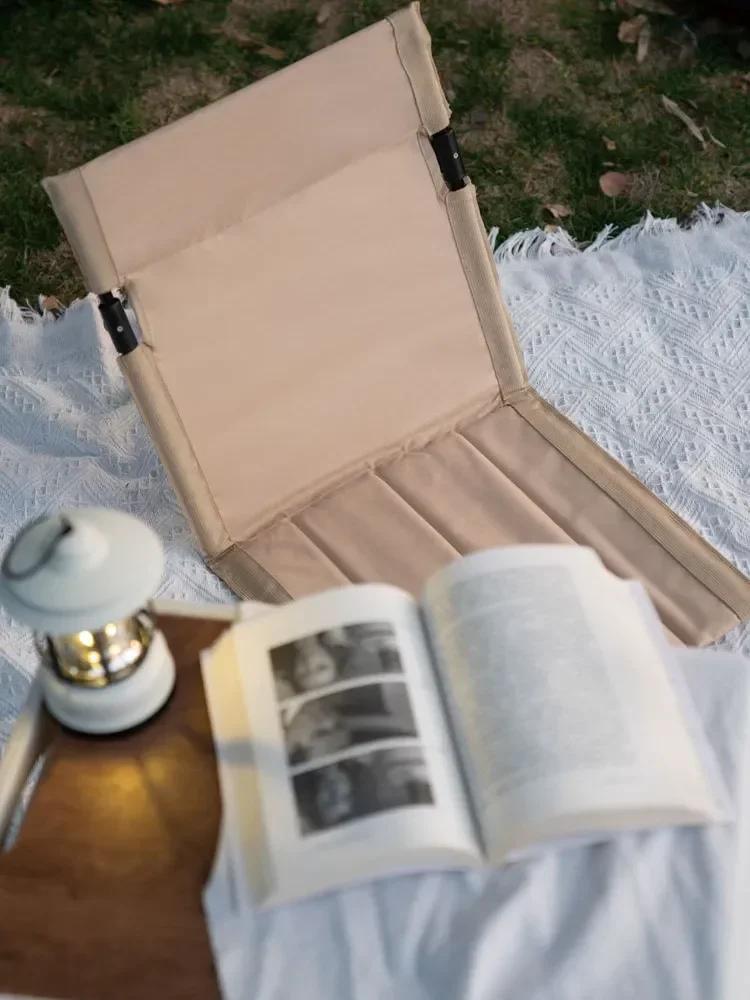 Chaise pliante de jardin et pêche avec dossier inclinable pour siestes confortables en plein air