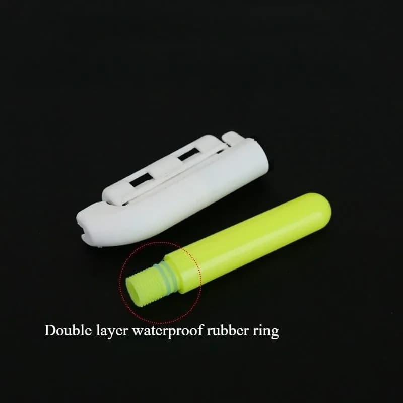 Bâton lumineux LED amovible pour pêche nocturne rocheuse - Flotteur étanche électronique avec batterie utile