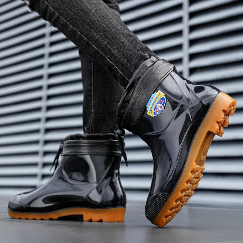 Bottes de pêche hiver 2023 doublées polaire imperméables antidérapantes pour hommes pêche en eau froide
