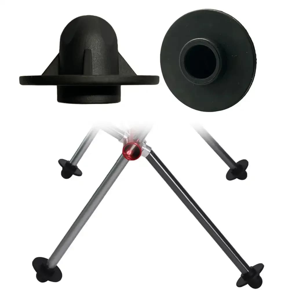 Pieds anti-enfoncement chaise lune pliante 4 pièces accessoires pêche camping équipement extérieur