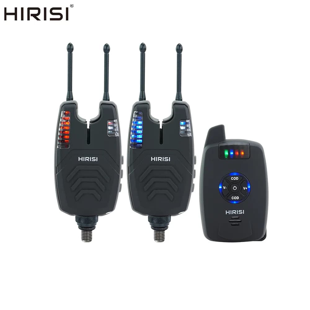 Set d'alarme étanche Hirisi 1+2 pour pêche à la carpe - Indicateur de touches sans fil SX1