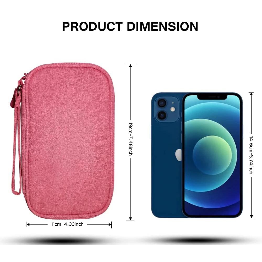 Poche étanche organisateur câbles électroniques - Sac rangement accessoires pêche voyage universel