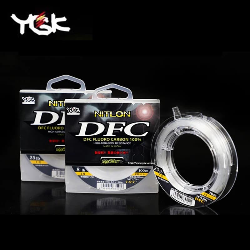 YGK DFC Fluorocarbone 100% Leader Pêche Japonais Master Level 100m 70m 4LB à 30LB pour Traque et Leurres
