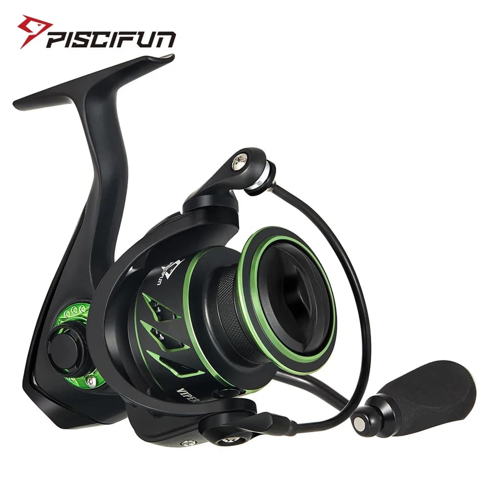 Moulinet Spinning Piscifun Viper X 4-15KG Frein Max Ratio 5.2:1/6.2:1 10+1BB Ultra Léger Pêche