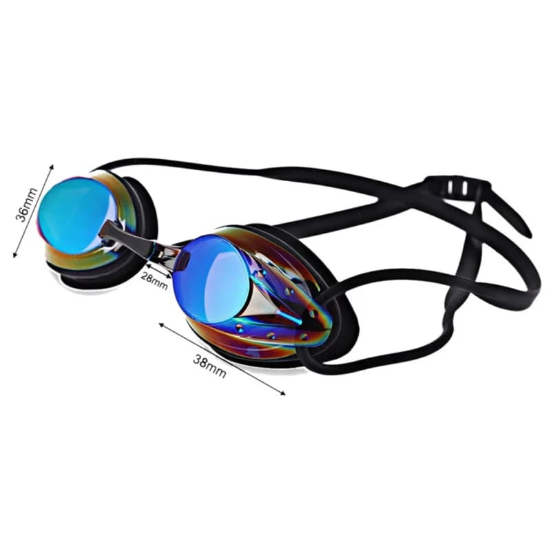 Lunettes de natation haute définition anti-buée étanches - Verres électroplaqués pour adultes hommes femmes