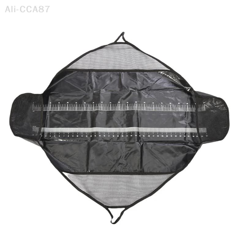 Filet de pesée pliable pour poisson avec protection numérique - Matelas d'atterrissage et de pesée étanche