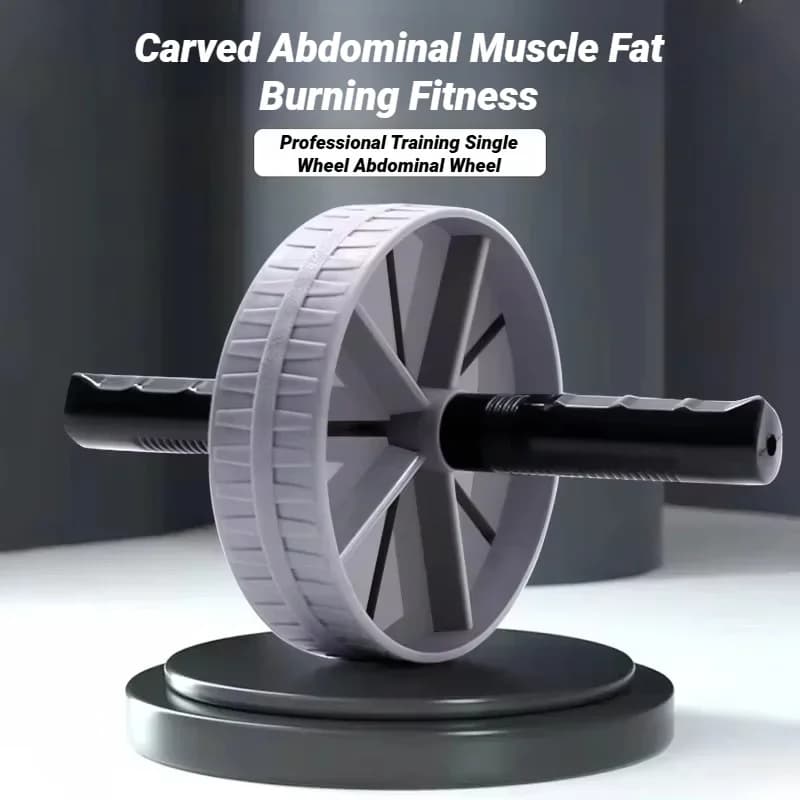 Roue abdominale silencieuse pour abdominaux - Exercice maison efficace pour ventre plat et taille fine