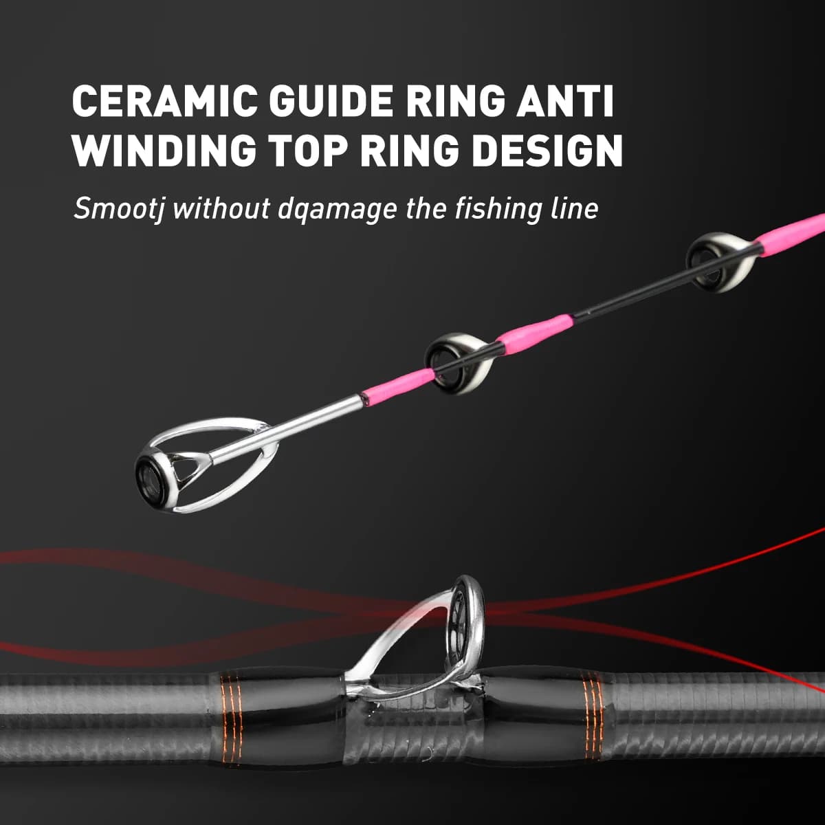 Canne Johncoo 1.5m pointe titane 43g légère pour pêche à la seiche en bateau - Canne casting Oscart air