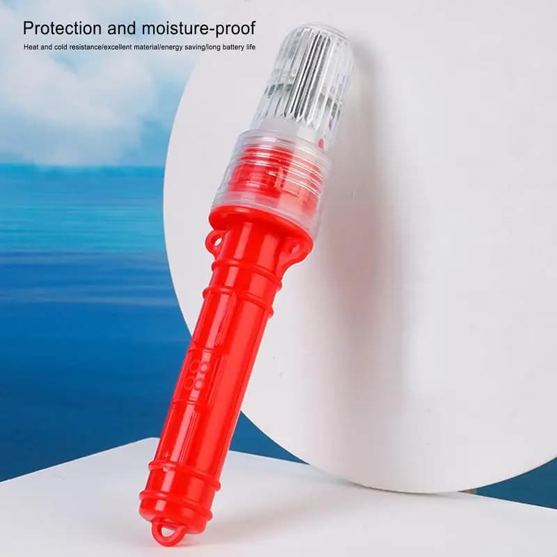 Flamme LED pêche bateau étanche - Appât lumineux nocturne pour attirer poissons, sécurité navigation