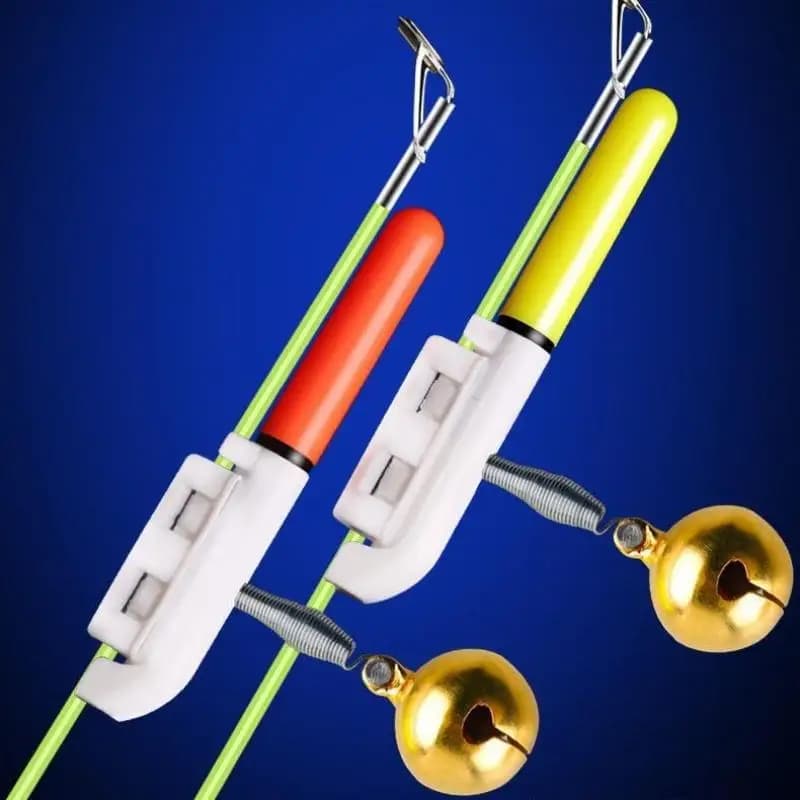 5 bâtons lumineux électroniques réutilisables avec clochette LED - accessoires alarme pêche électronique lumineux