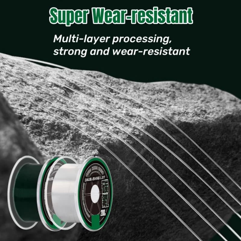 Ligne TORAY Japon fluorocarbone 200m invisible - pêche carpe forte immersion rapide monofilament