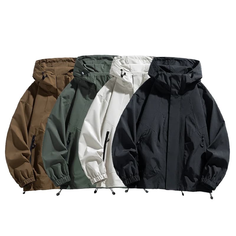 Veste trench oversize grande taille homme - Manteau ample pêche camping imperméable très grand format