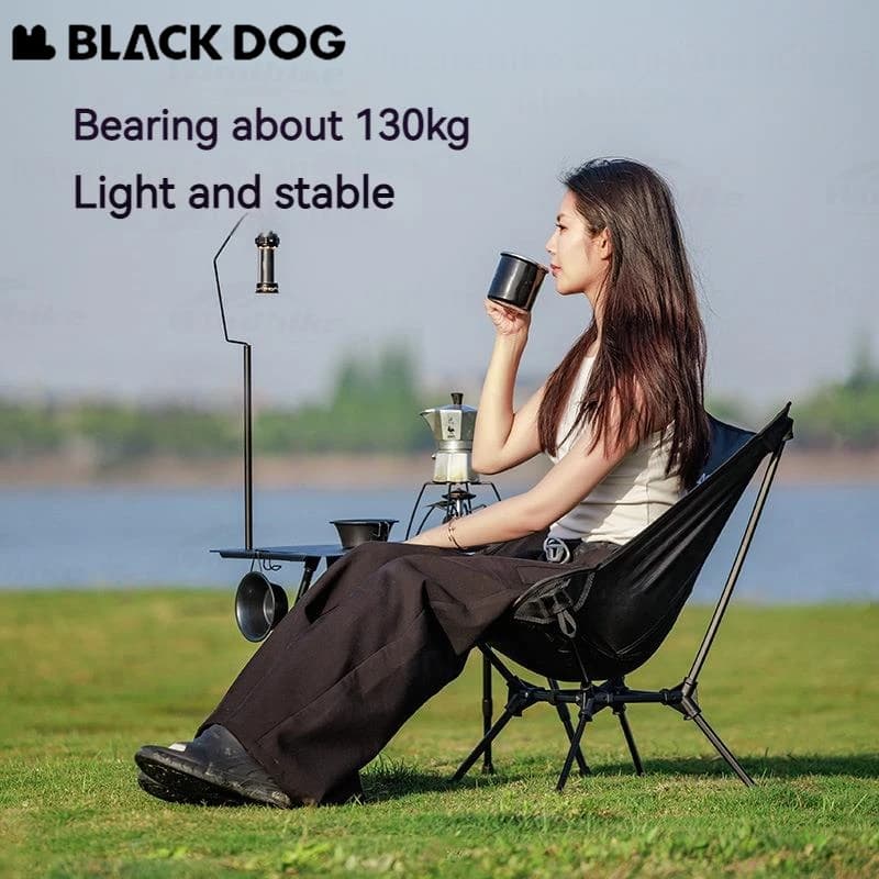 Chaise pliante Naturehike Blackdog Moon Chair aluminium pour pêche et camping capacité 130kg