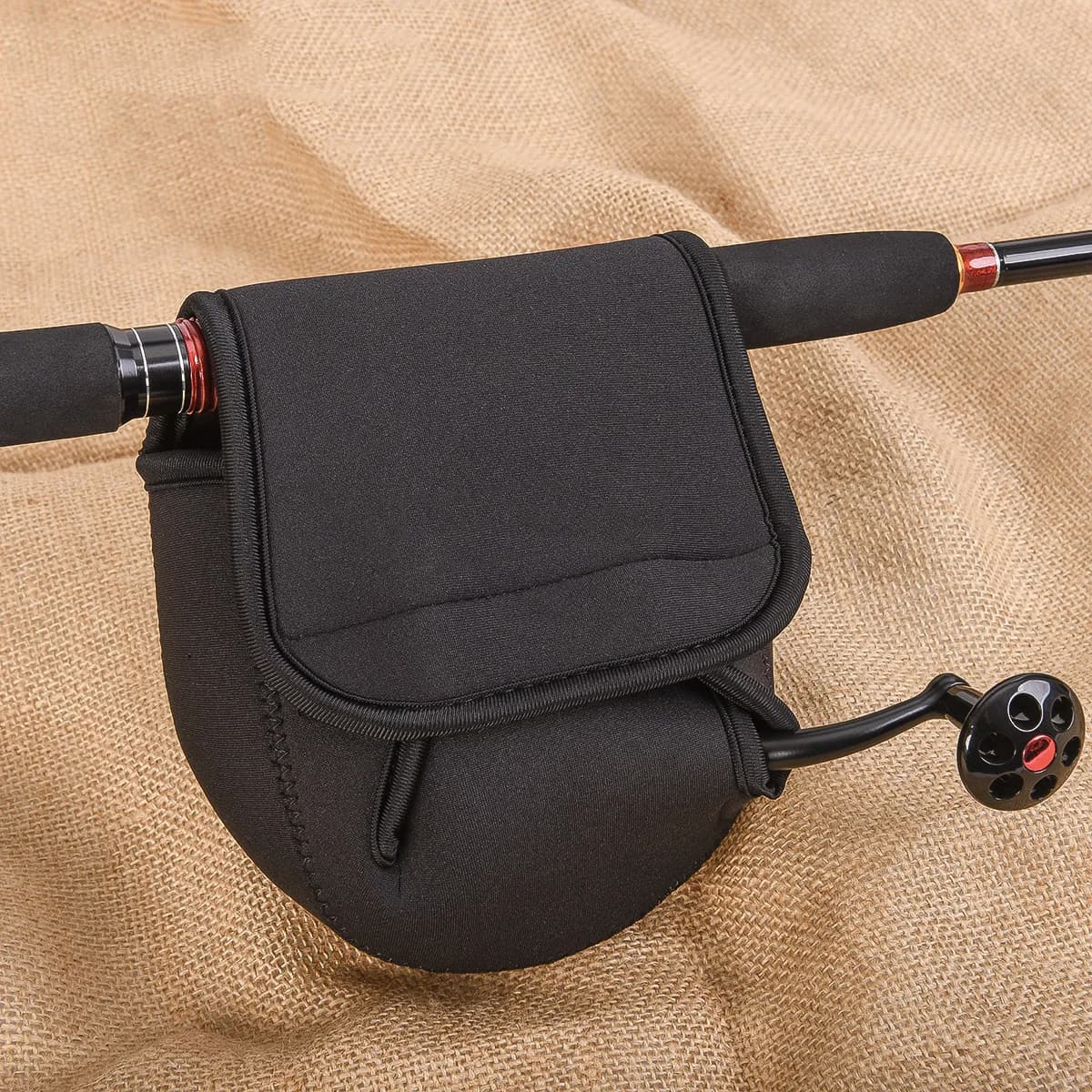 Étui néoprene étanche pour moulinets spinning tailles S/M/L - Protection goutte d'eau