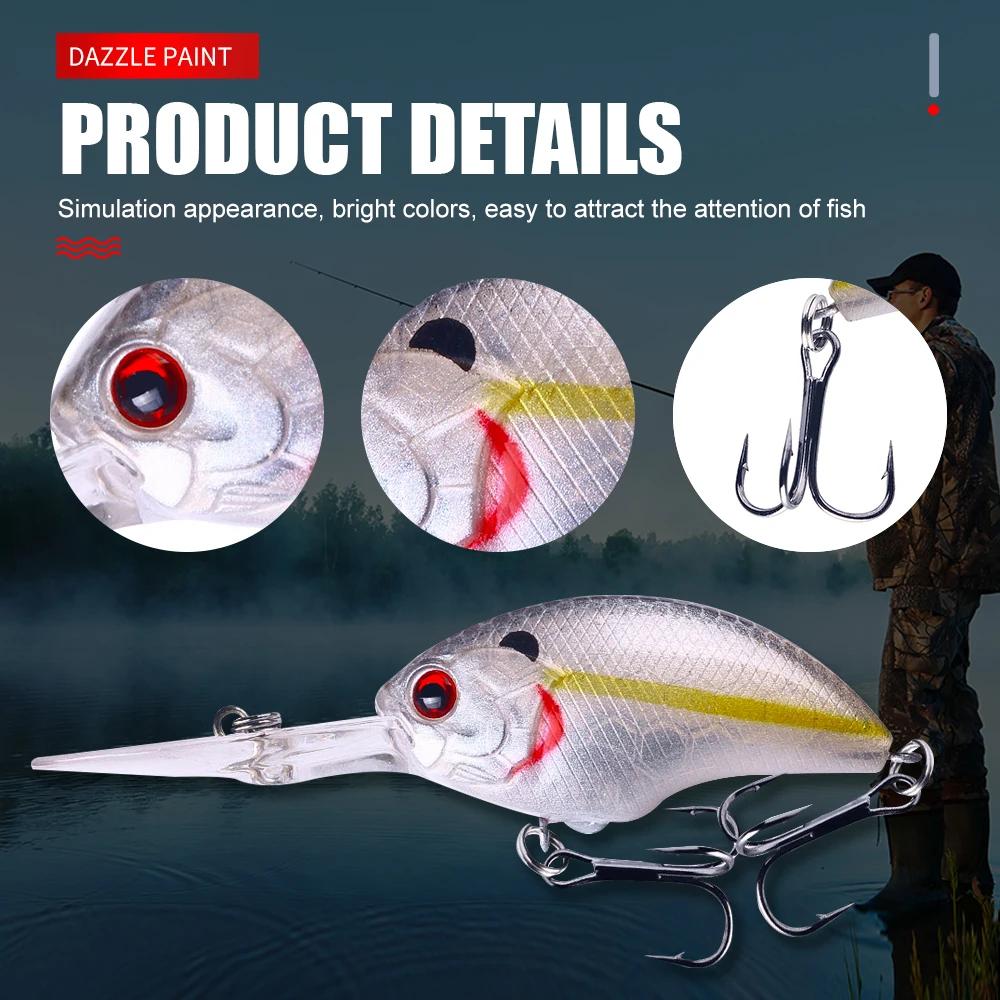 Leurre de pêche leurre crankbait minnow 13g 9cm pour bar brochet truche avec hameçons triples