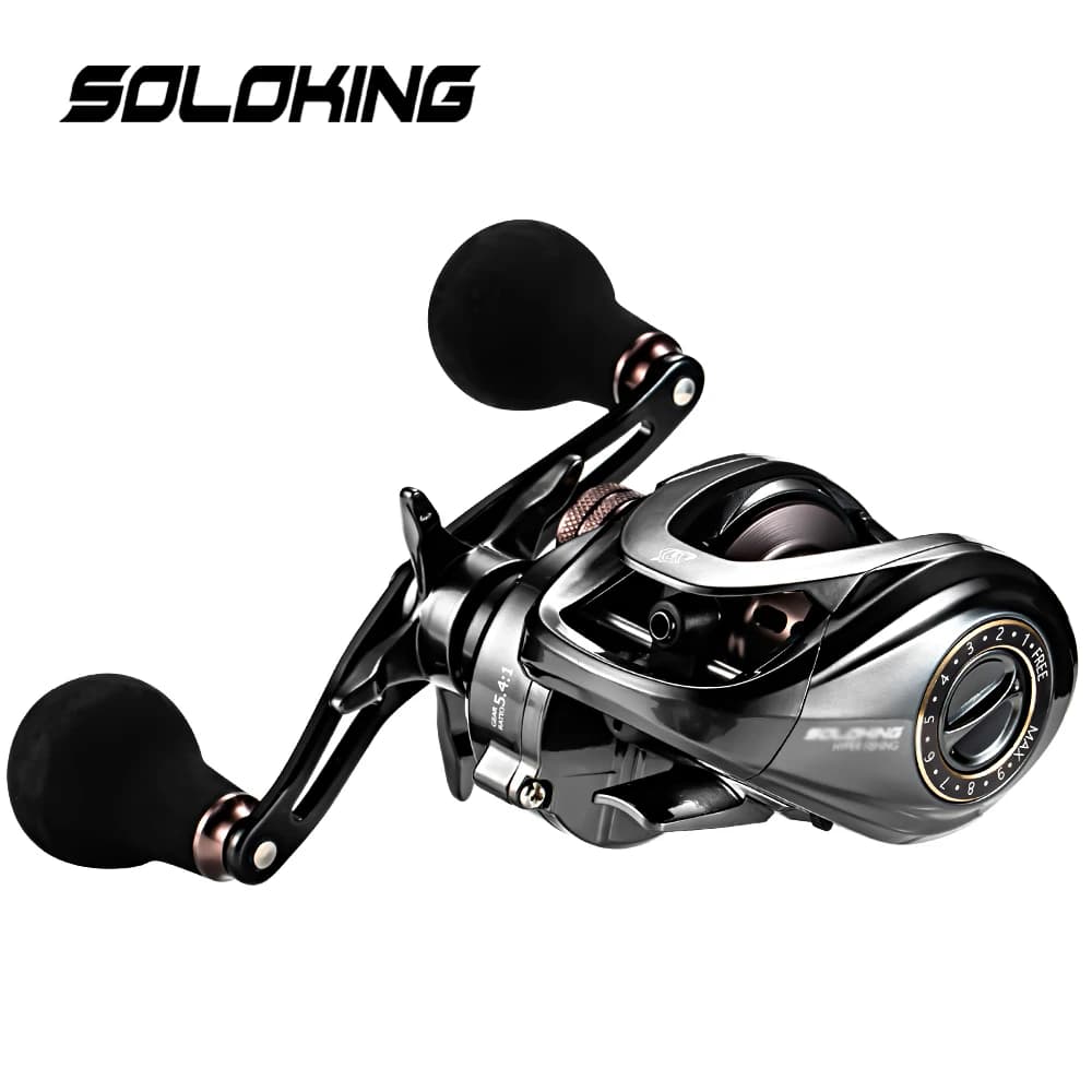SOLOKING HIAW200 Baitcasting Reel 5.4/7.2 Gear Ratio 11+1BB Fishing Reel for Sea