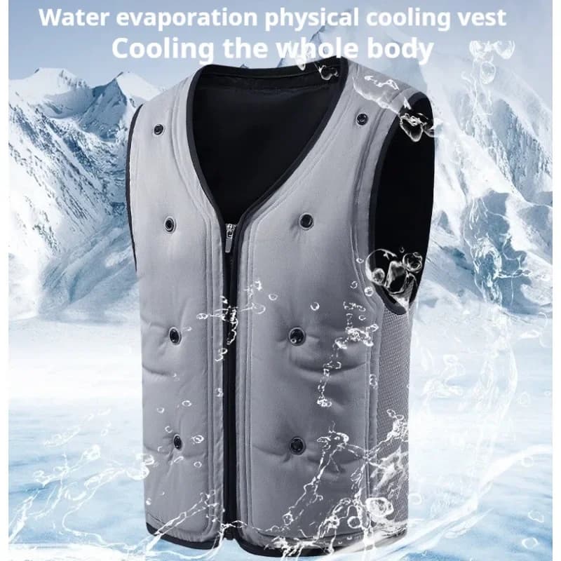 Veste rafraîchissante homme pour travail en extérieur et fortes chaleurs été par évaporation d'eau