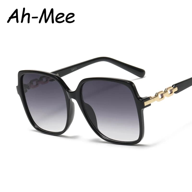 Lunettes de soleil colorées pêche - Grandes montures dégradées UV400 pour pêcheuses fashion