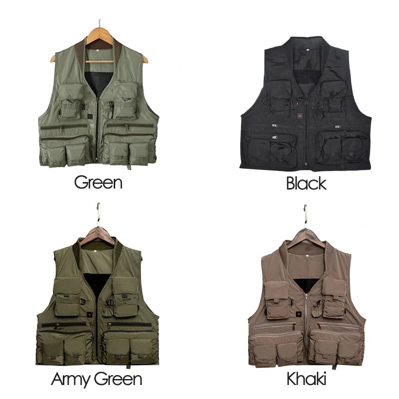 Gilet pêche coréen 2026 séchage rapide matériau respirant veste sécurité sauvetage sports outdoor