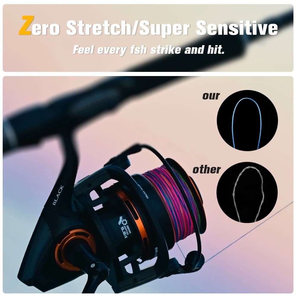 Ligne de pêche multicolore X12 multifilament Japon Xbraid upgrade super résistante bass saltwater pesca