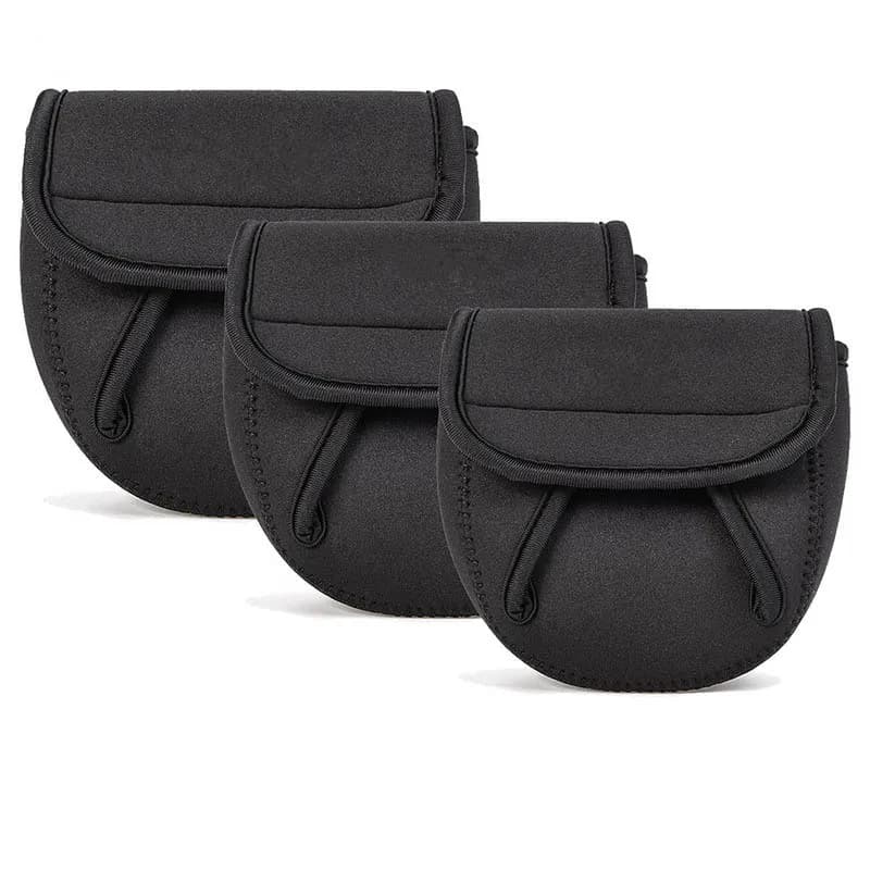 Housse néoprène étanche pour moulinet de pêche spinning taille S/M/L protection complète