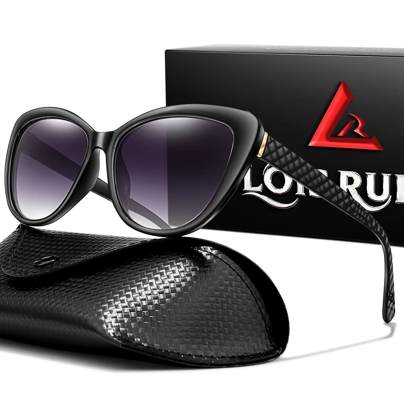 Lunettes de pêche vintage homme femme rétro rondes protection UV sport extérieur randonnée avec étui