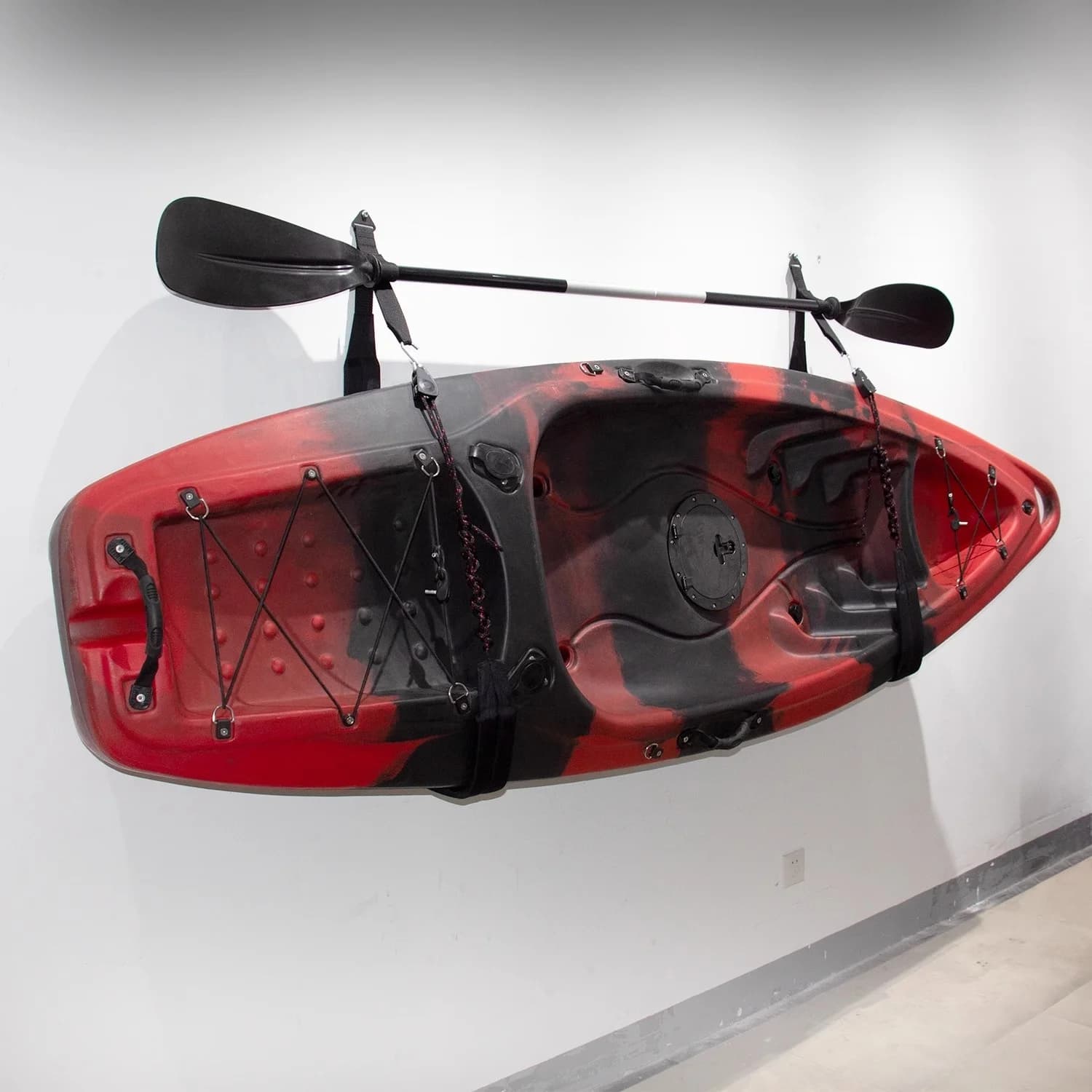 Kayak pêche individuel 2m en plastique rotomoulé - Bateau à rames stable pour jeux aquatiques
