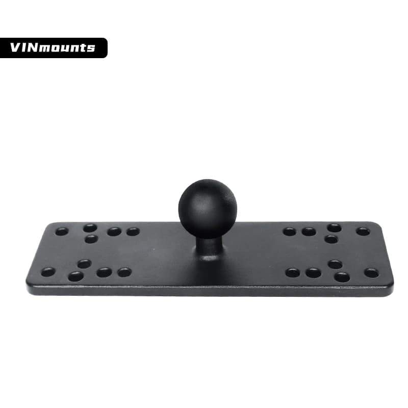 Support VINmounts 1" pour sondeur pêche en aluminium, compatible bras RAM B-Style double embase