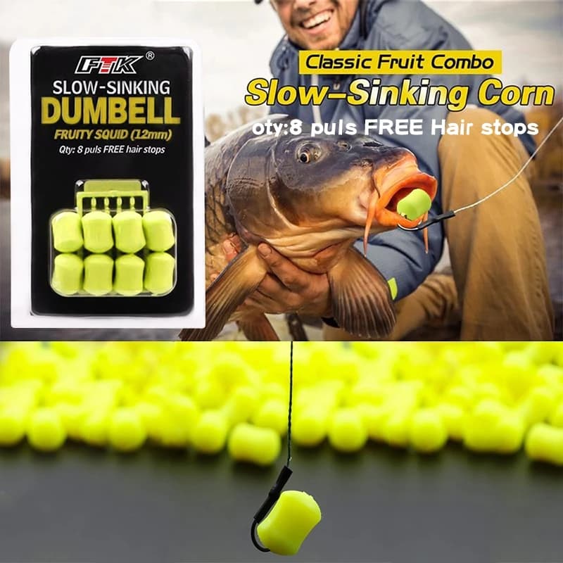 3 packs appâts maïs artificiel flottant pêche carpe esches souples à immersion lente