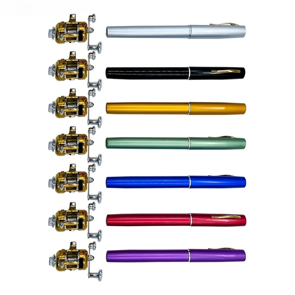 Combo canne télescopique + moulinet pocket pen fishing rod - set compact voyage pêche nomade