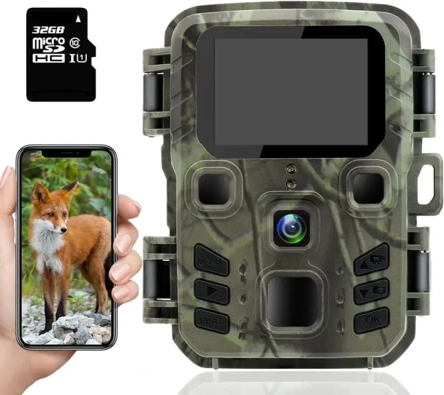 Caméra trappe 24MP vision nocturne infrarouge 0.3s étanche pour observation faune française