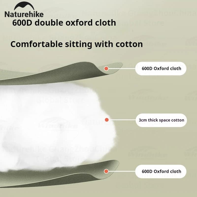 Chaise lounge pliante Naturehike dossier haut réglable - Siège confortable pour pêche détente jardin pique-nique