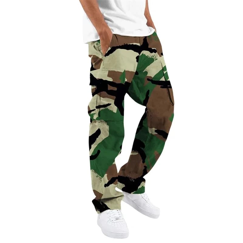 Salopette camouflage 2024 homme mode printing outdoor droite corde pêche décontractée vêtement