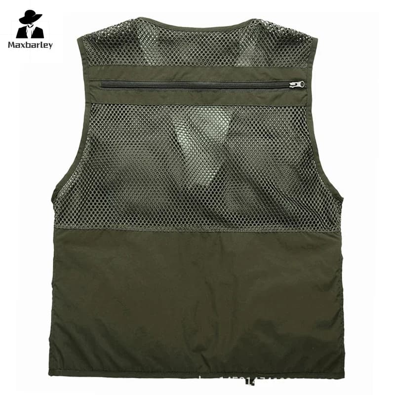 Veste cargo pêche chasse 16 poches 6XL imperméable séchage rapide randonnée escalade