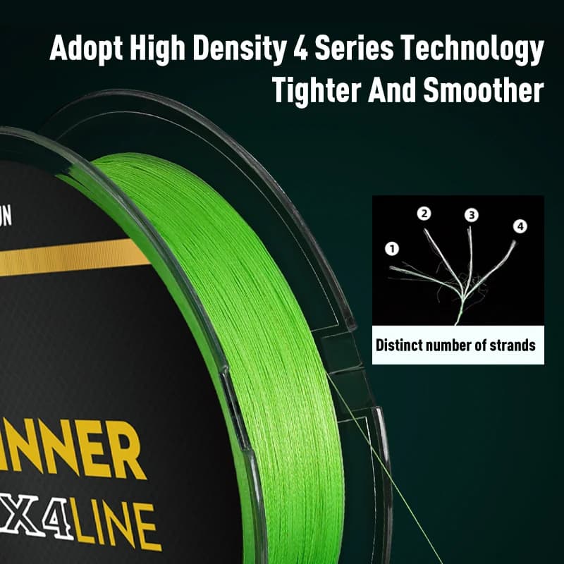 Ligne de pêche Leydun Micro Thinner 300m 4 brins PE Japon - Fil monofilament carpe et pêche à la mouche