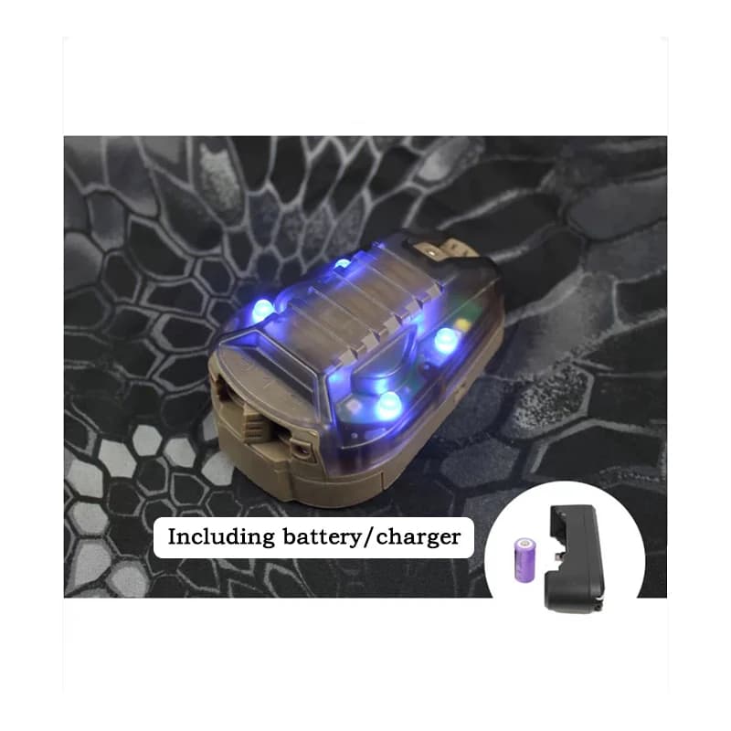 Lampe tactique casque LED infrarouge stroboscope pêche nocturne signalisation sécurité