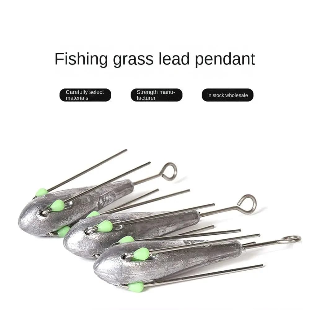 Plombs de pêche lumineux 50g-110g avec perle résistants à l'usure pour technique drop shot et connexions