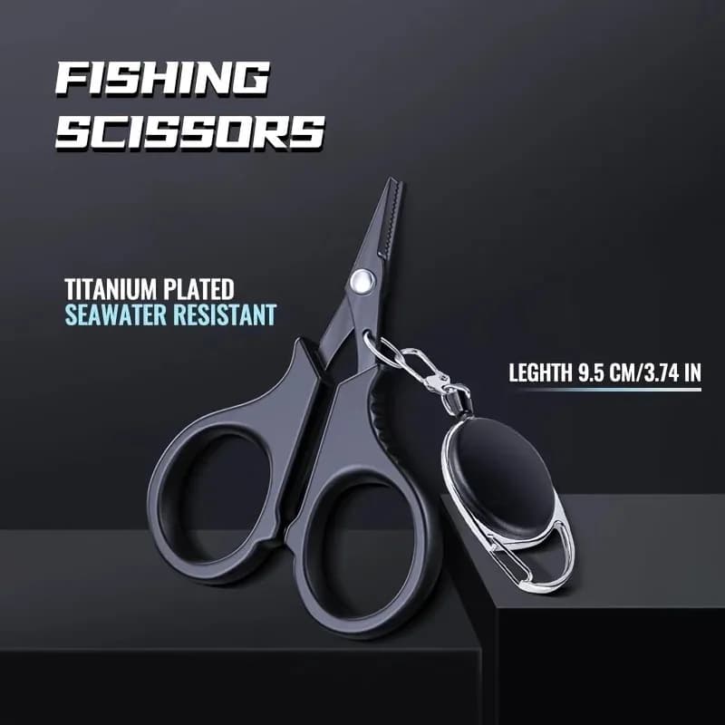 Stainless Steel Fishing Scissor Plier Cut PE Braid Line Cutter Plies Carp Fishin