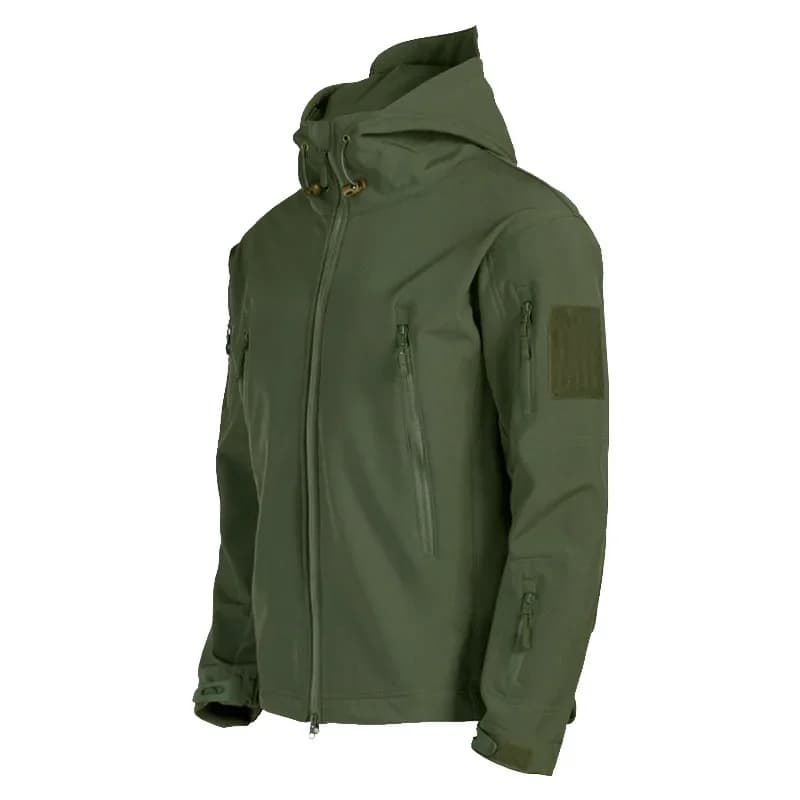 Veste de pêche softshell peau de requin 2024 - Imperméable coupe-vent tactique homme