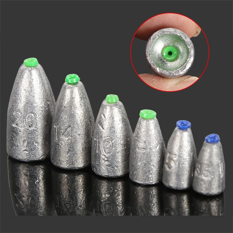 Plombs de pêche plats 10 pièces - Poids de 2g à 20g pour toutes les techniques de pêche en mer