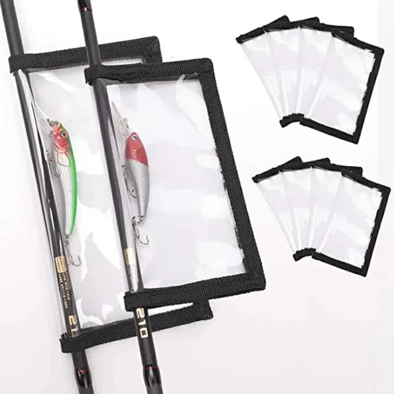 Sac PVC transparent pour leurres de pêche - Protection hameçons et rangement appâts portable