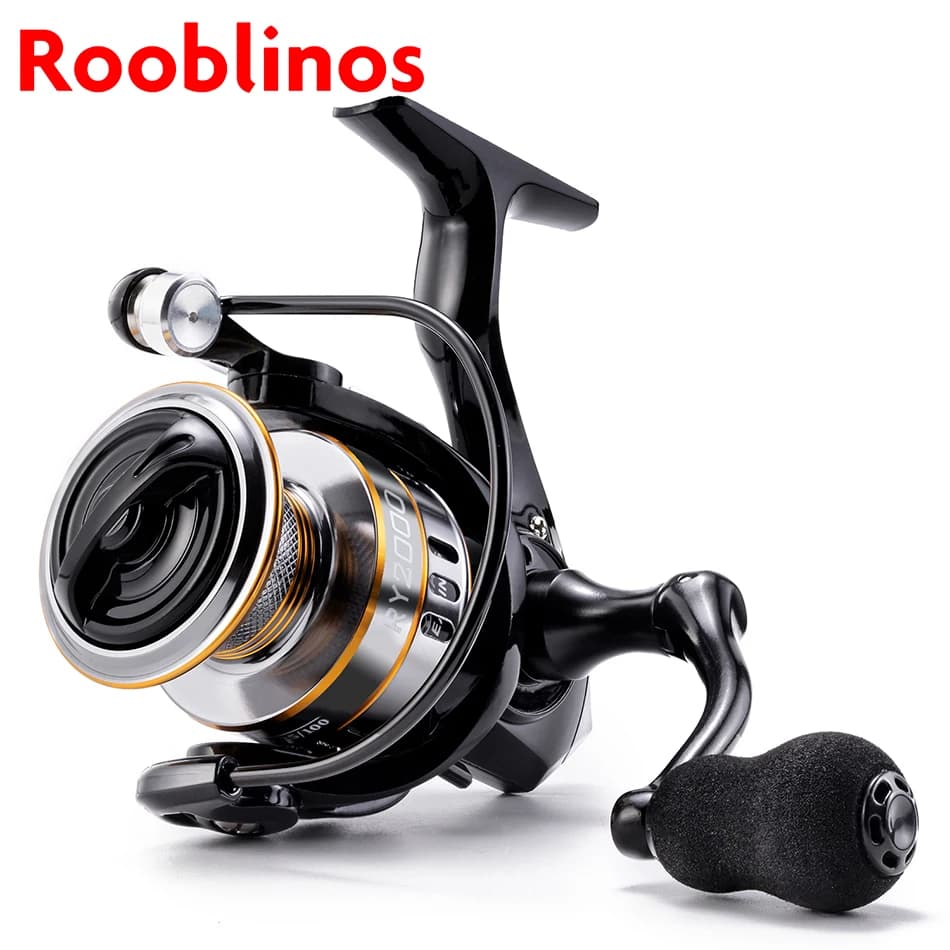 Moulinet spinning ROOBLINOS RY ultraléger cadre métal lisse et robuste haute vitesse eau douce mer