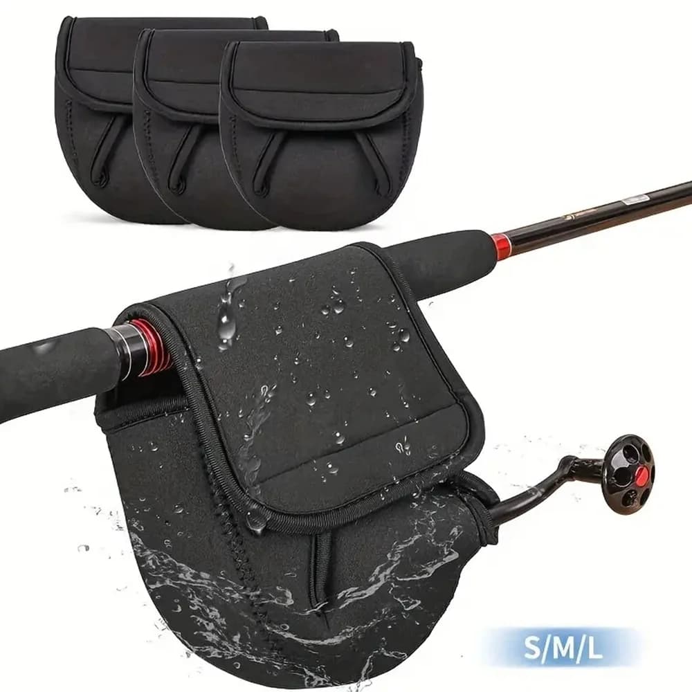 Étui de protection néoprène waterproof pour moulinet spinning tailles S/M/L outdoor